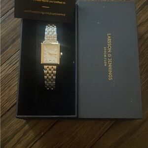 NEW IN BOX Larsson & Jennings 31mm Silver and Gold Women's Watch